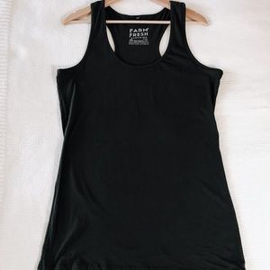Brand New Organic Cotton Tank Top in Charcoal 2X